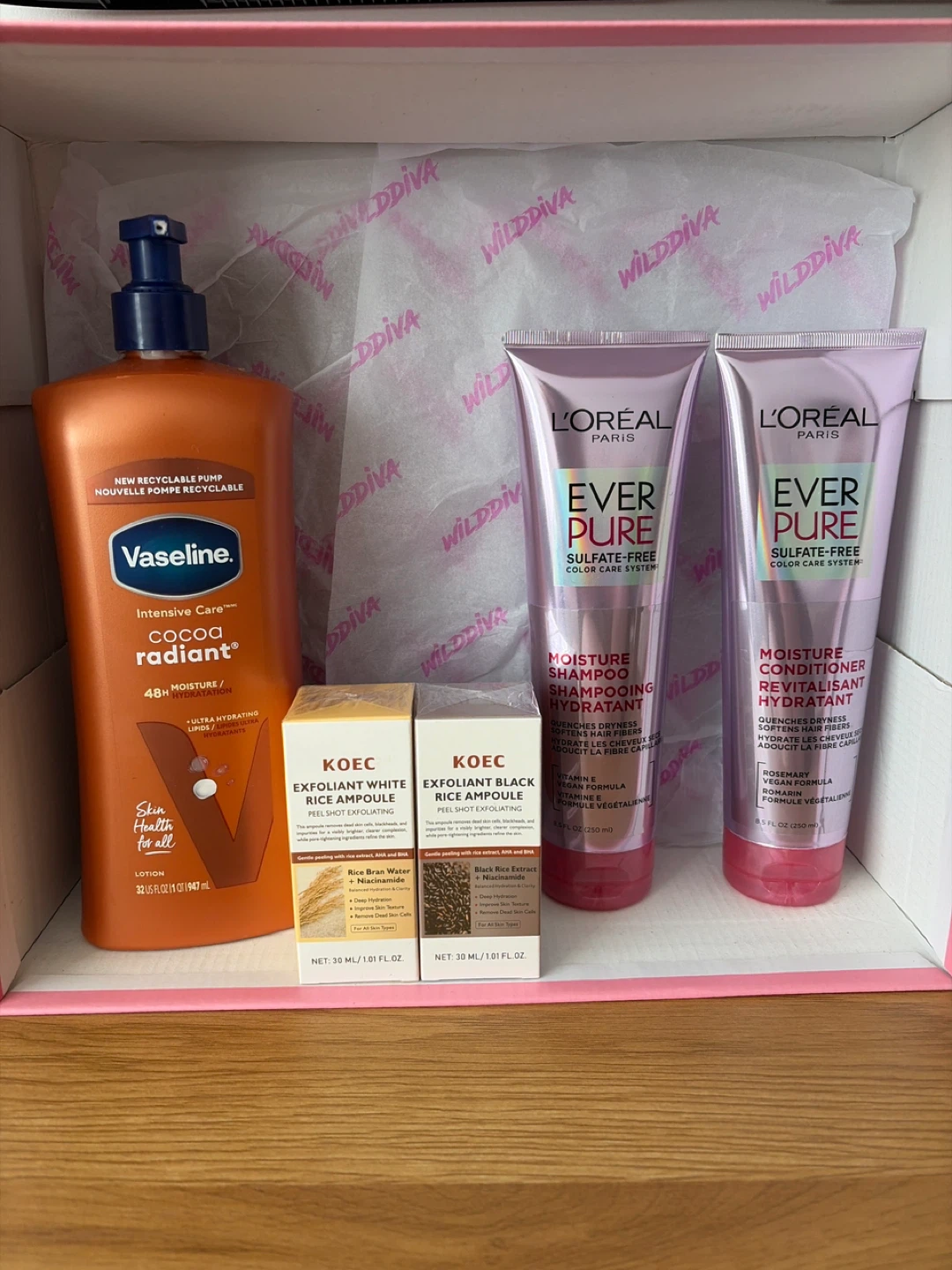 Vaseline, L'Oreal, KOEC Skincare & Hair Care Bundle