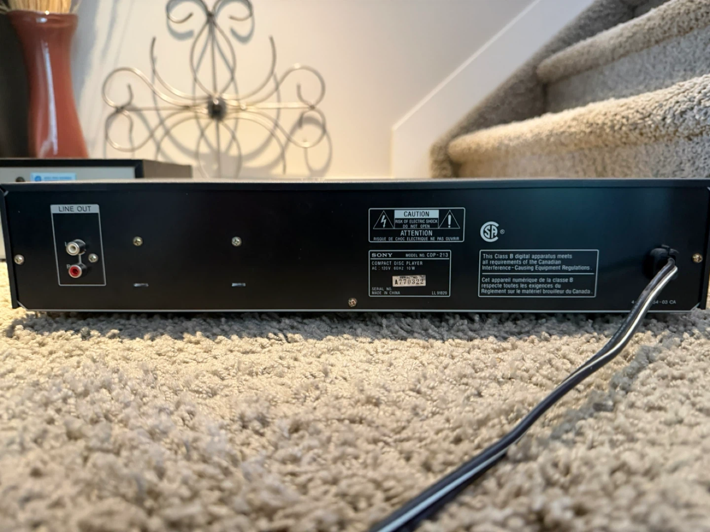 Sony CDP-213 Compact Disc Player