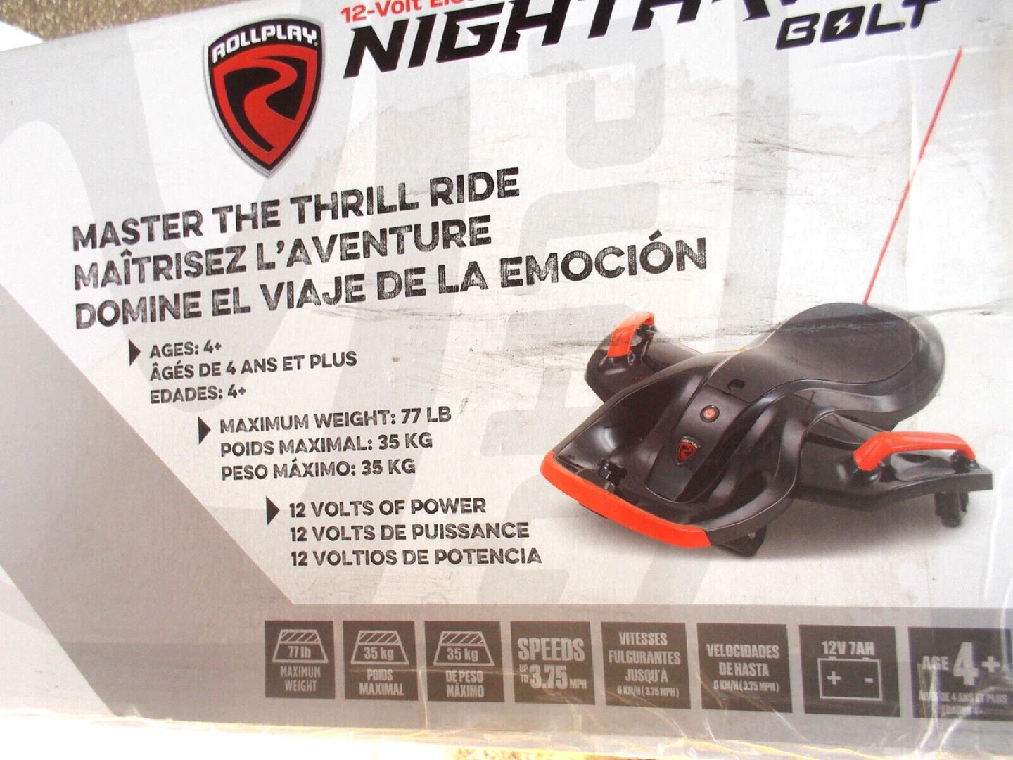 Rollplay Nighthawk Bolt 12V Electric Ride-On Toy - photo 4