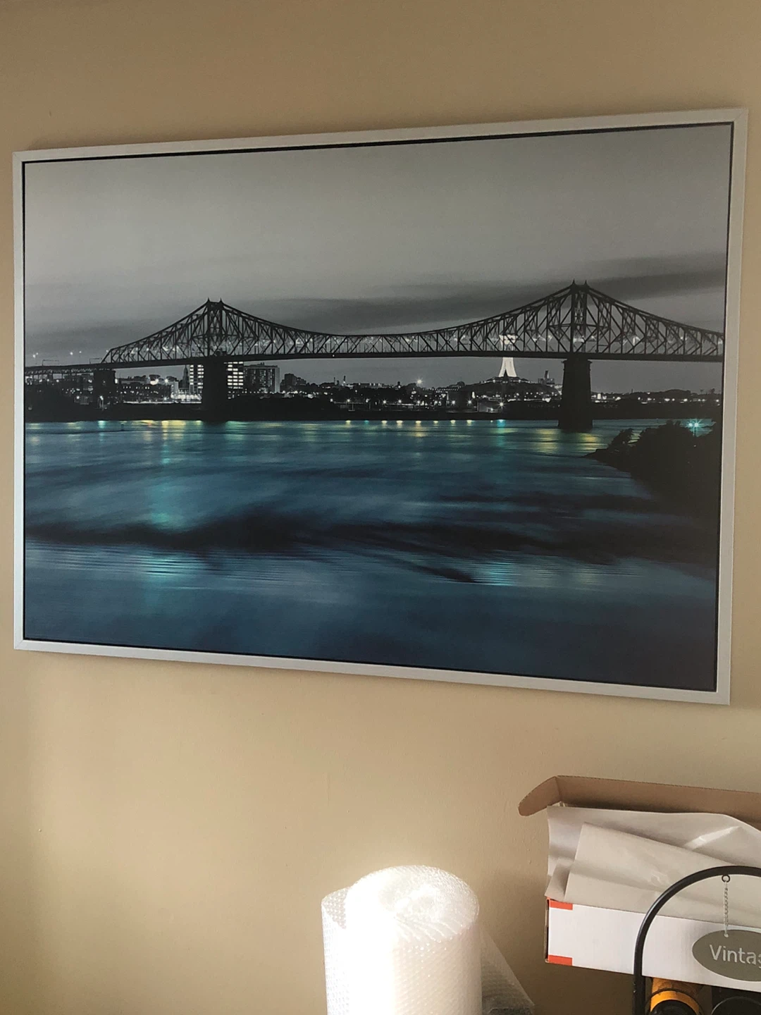 Montreal Jacques-Cartier Bridge Framed Wall Art