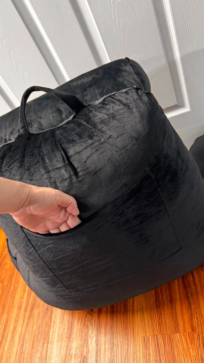 Black Reading Pillow with Arms - photo 3