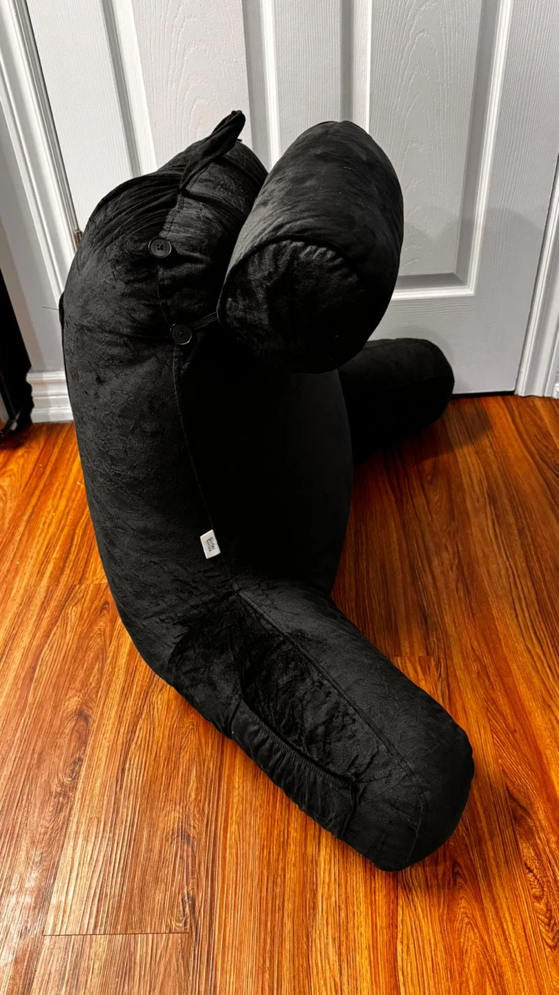 Black Reading Pillow with Arms - photo 4