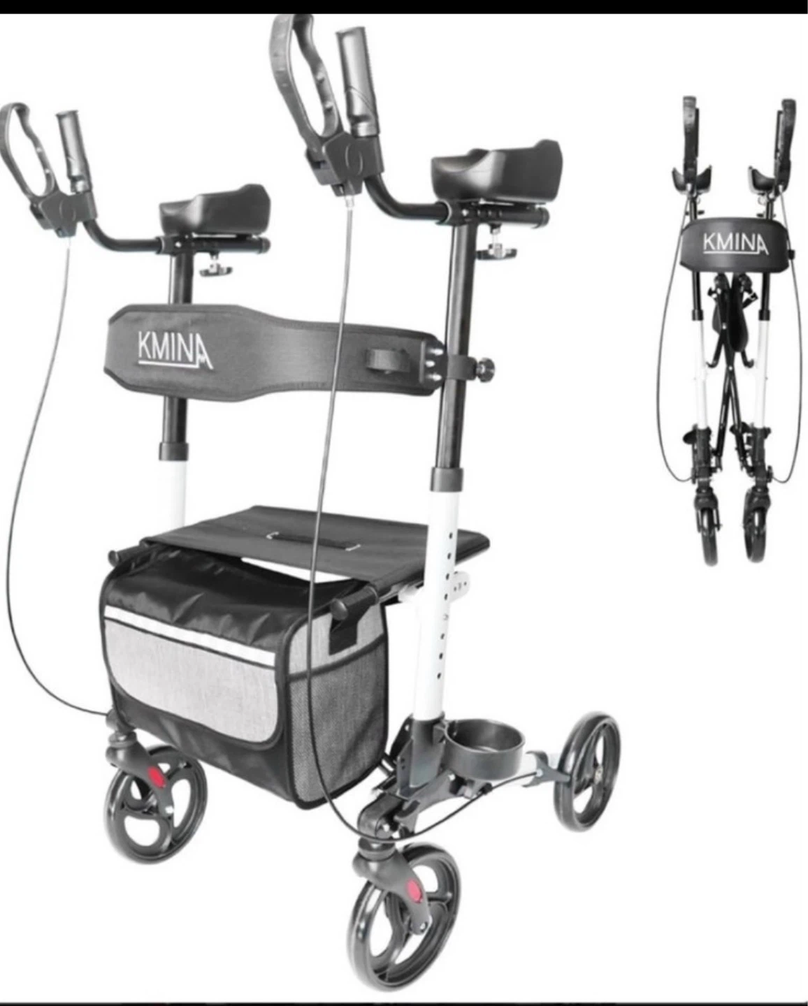 KMINA Walker with Seat and Bag