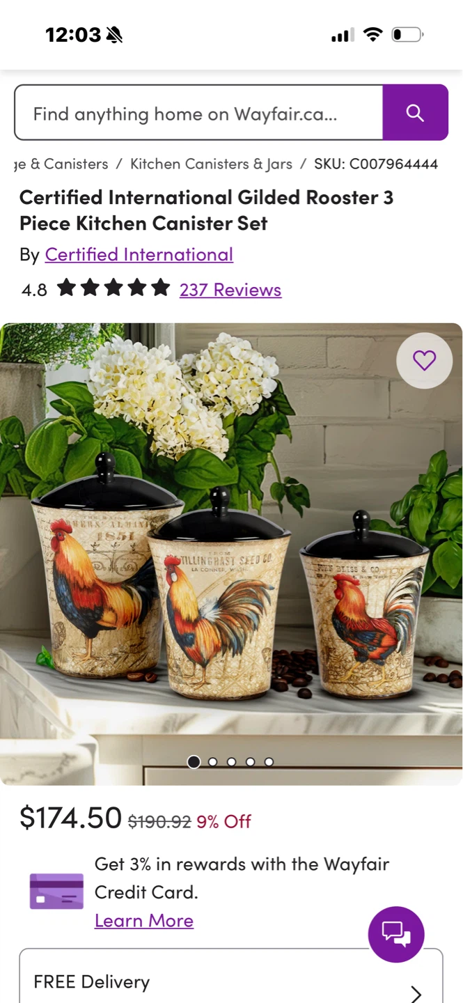 3 Piece Canister Set - photo 2