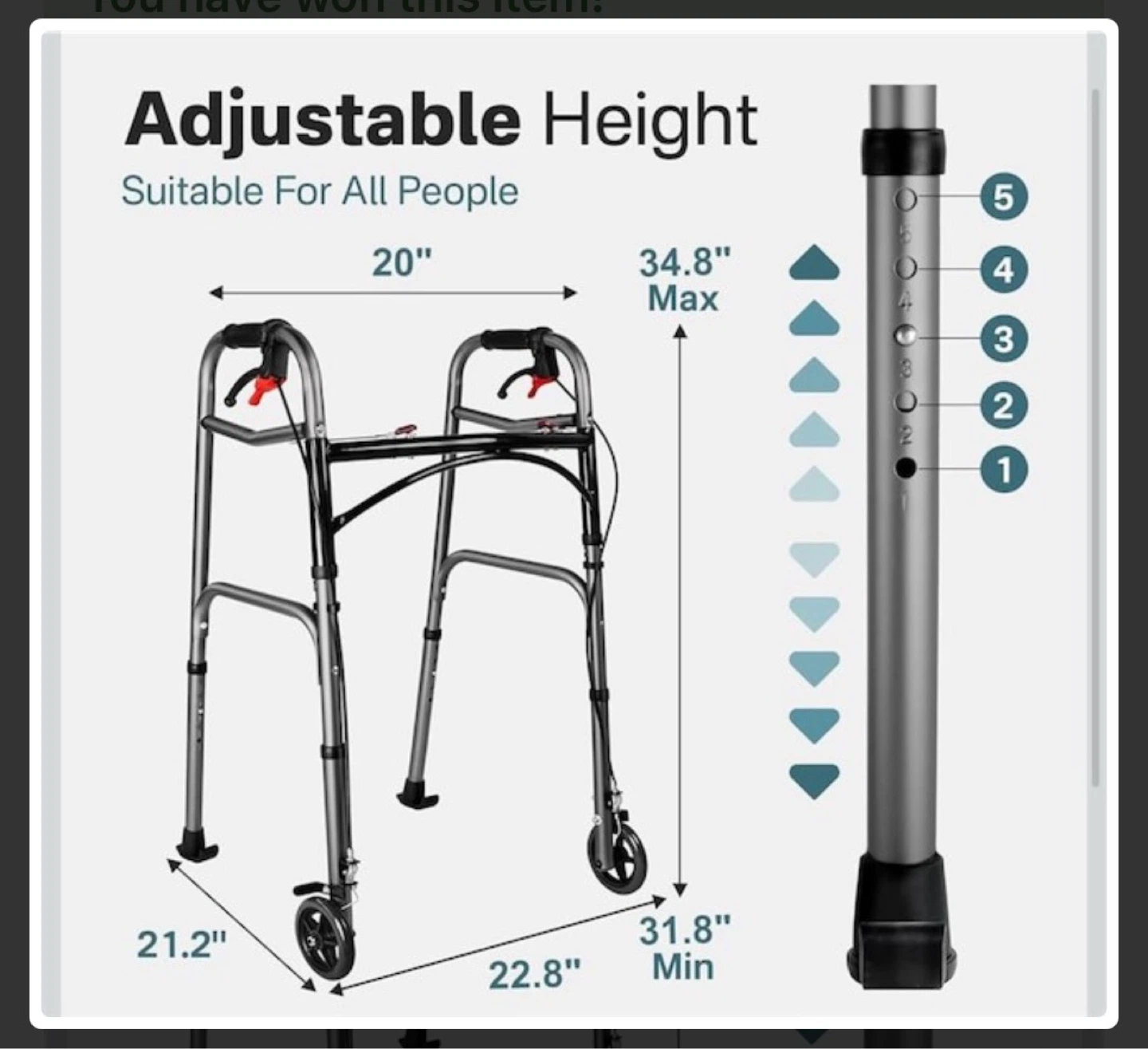 Adjustable Height Walker