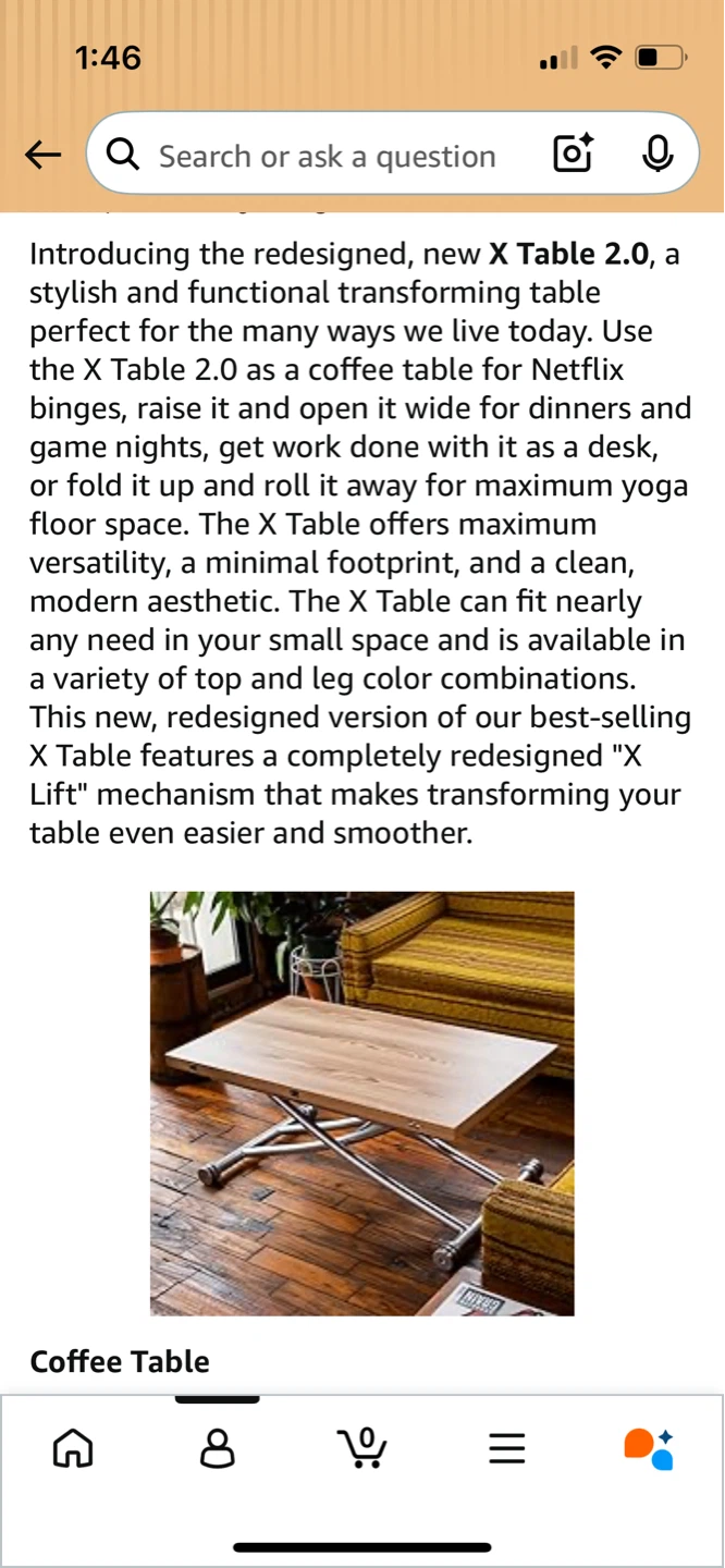 Transforming X Coffee and Dining Table 2.0 in Light Wood - photo 2