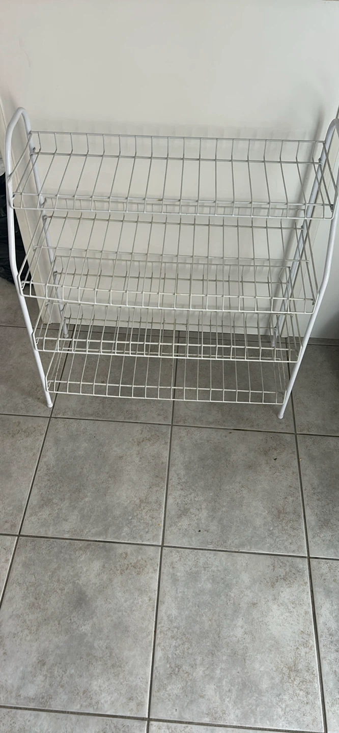 White 4-Tier Wire Rack Shelf - photo 2