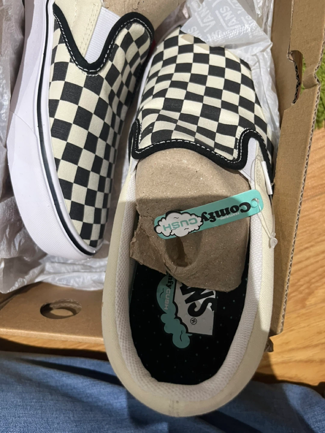 Vans Comfycush Slip-On Checkerboard Shoes - Women's 9.5 - photo 3