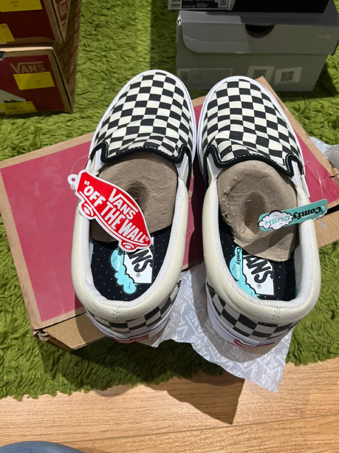 Vans Comfycush Slip-On Checkerboard Shoes - Women's 9.5 - photo 4