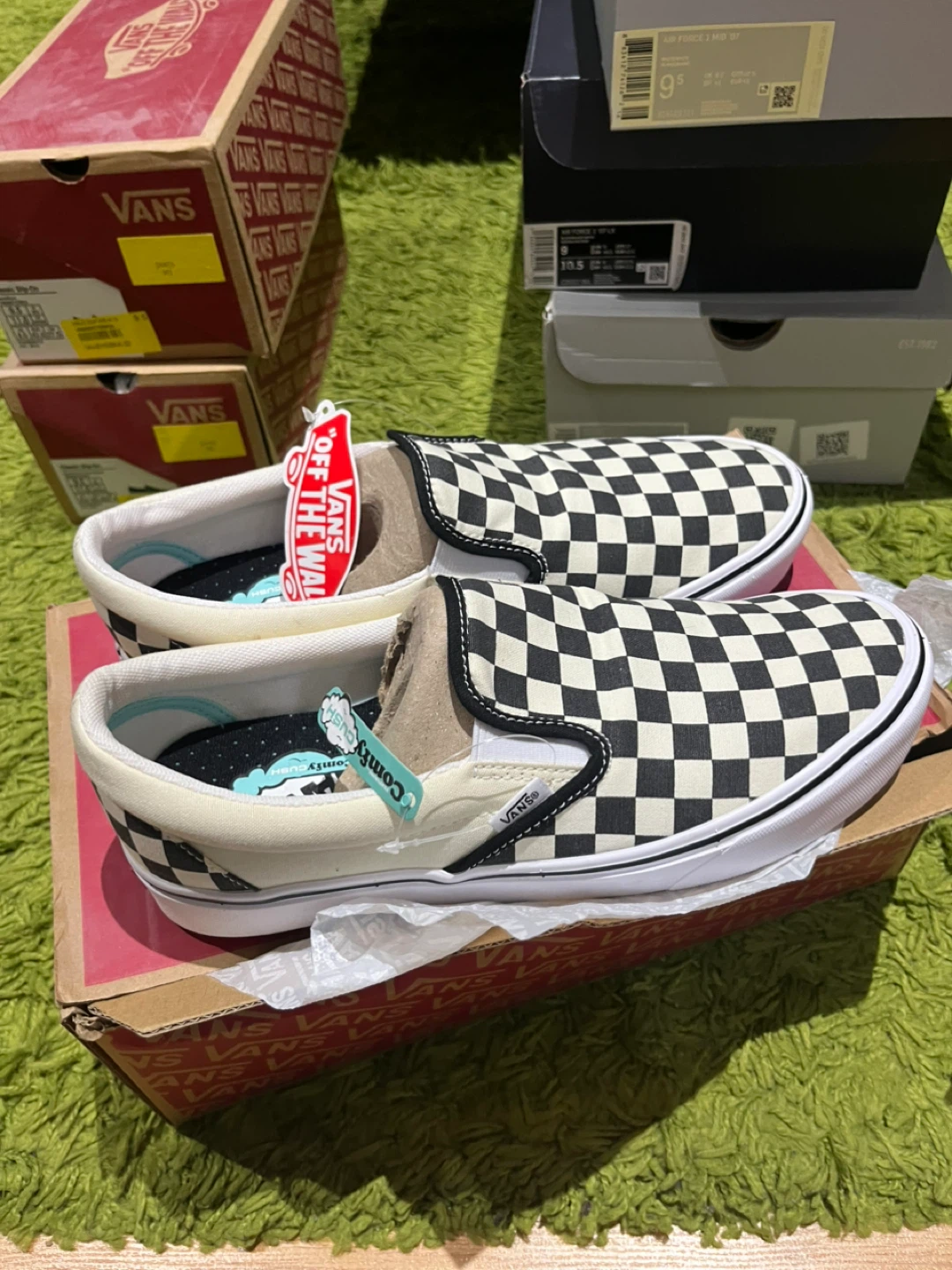 Vans Comfycush Slip-On Checkerboard Shoes - Women's 9.5 - photo 5