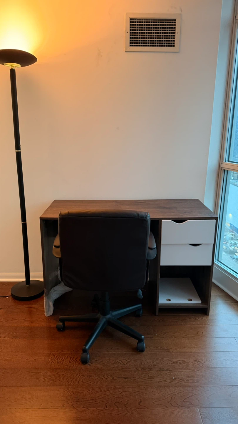 Moving out sale - Wooden Desk with Drawers and Chair