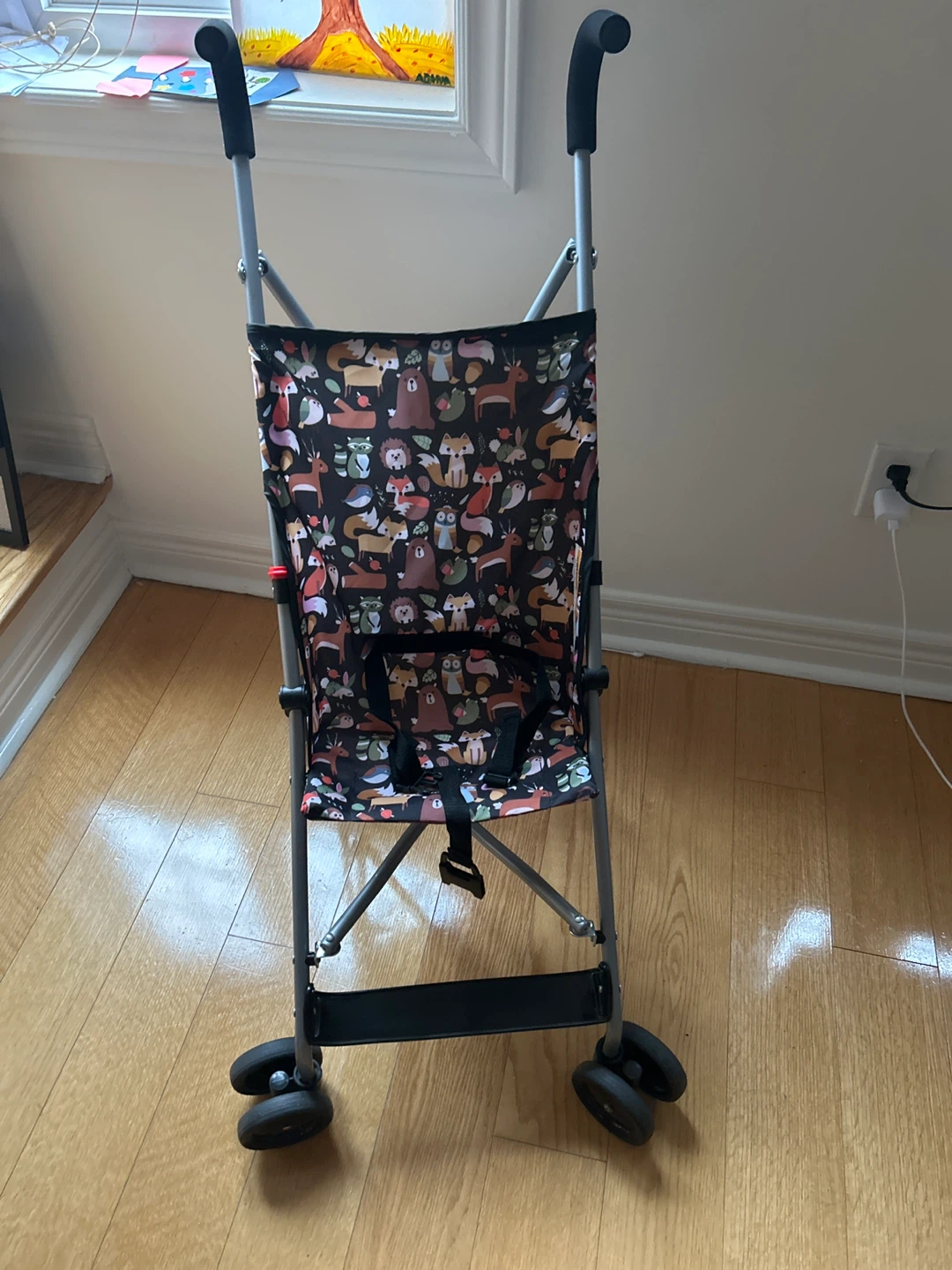 Children's Stroller with Animal Print