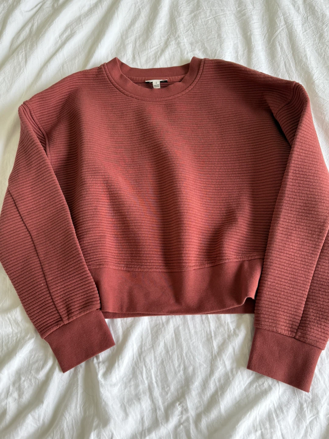 Frank And Oak Textured Crewneck Sweatshirt - Size S