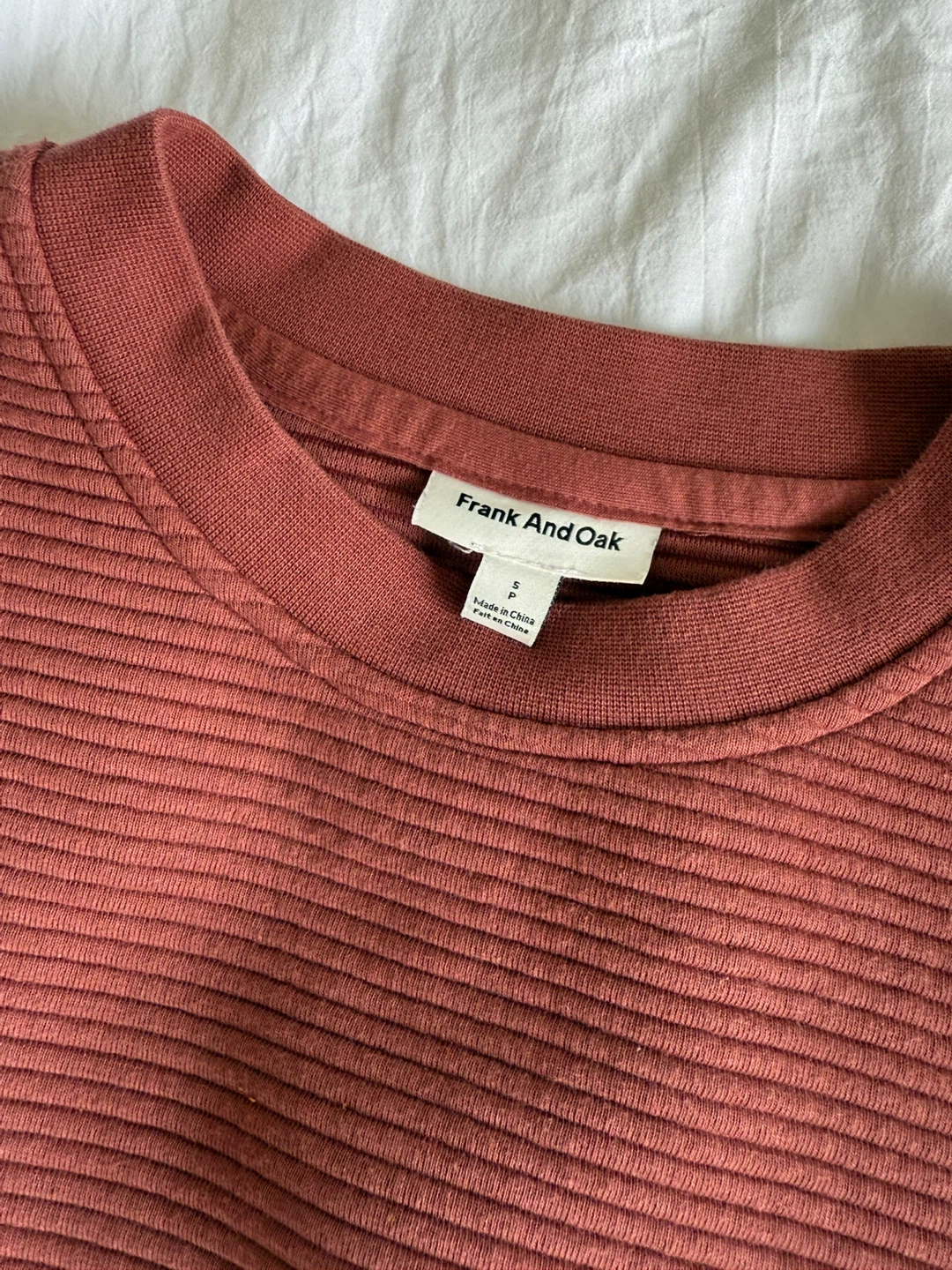 Frank And Oak Textured Crewneck Sweatshirt - Size S - photo 2