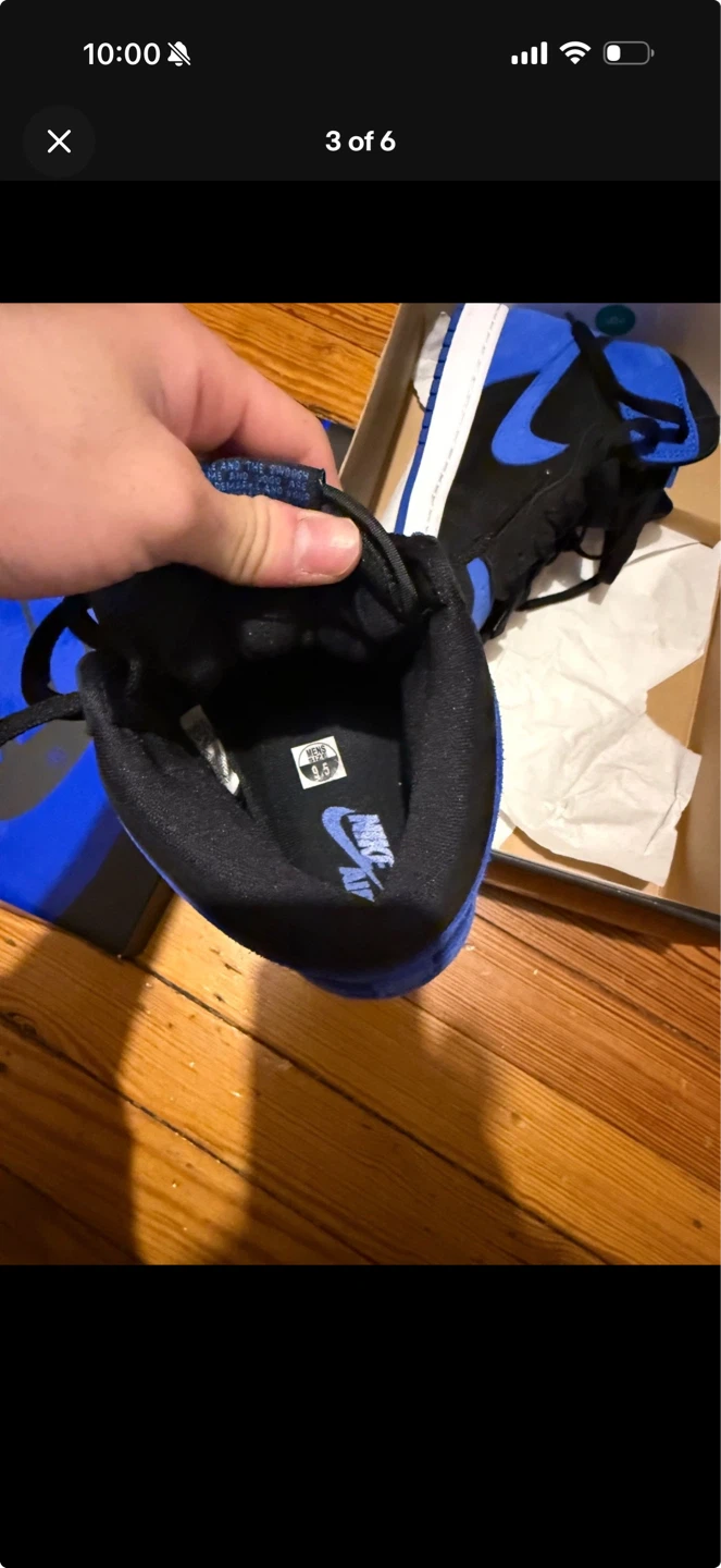Air Jordan 1 Retro High OG "Reverse Royal Blue" Sneakers - photo 3
