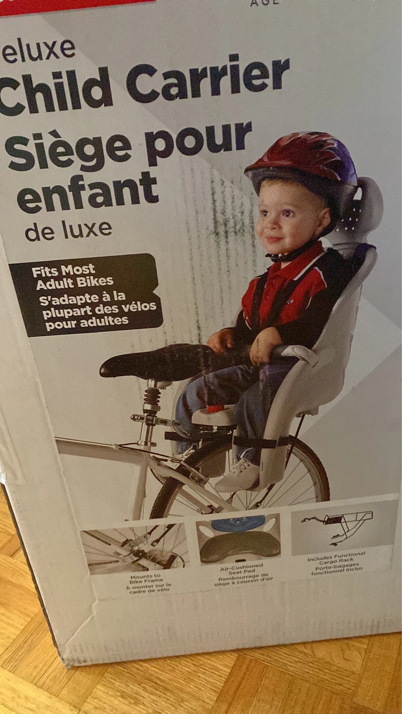 Deluxe Child Carrier for Adult Bikes