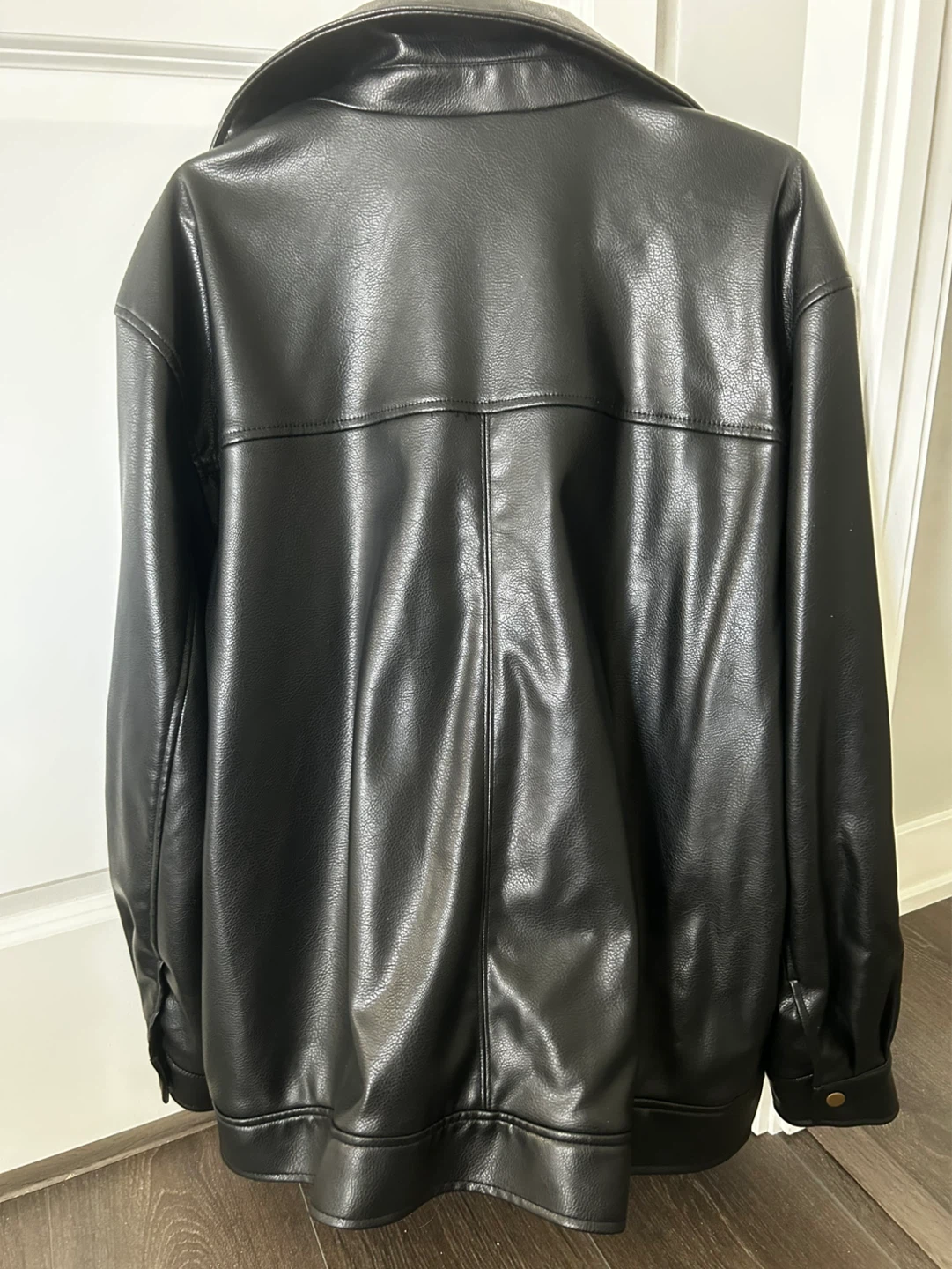 Black Leather Jacket size L - photo 2