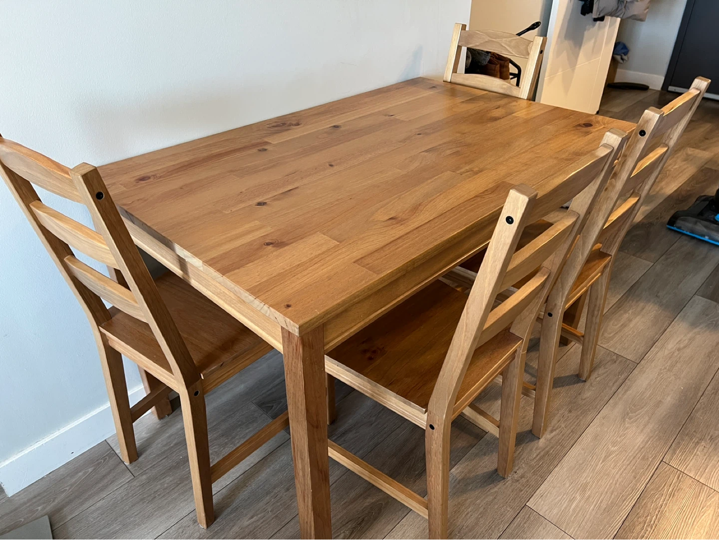 Wooden Dining Table with 4 Chairs - photo 4