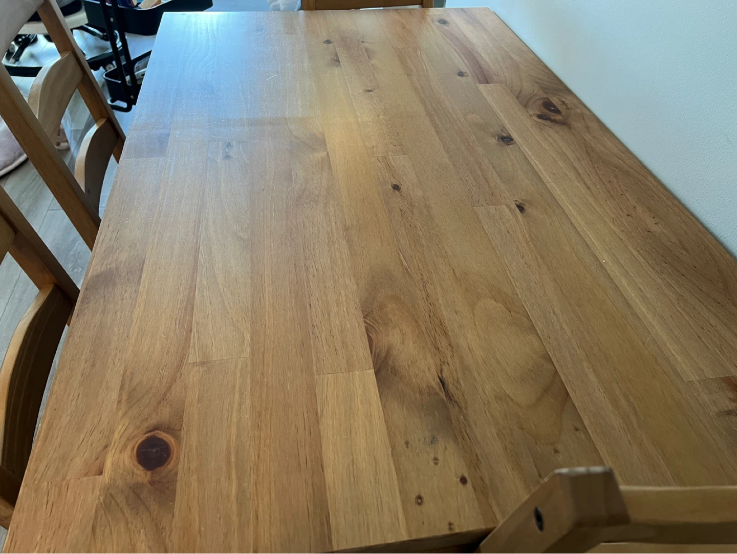 Wooden Dining Table with 4 Chairs - photo 3