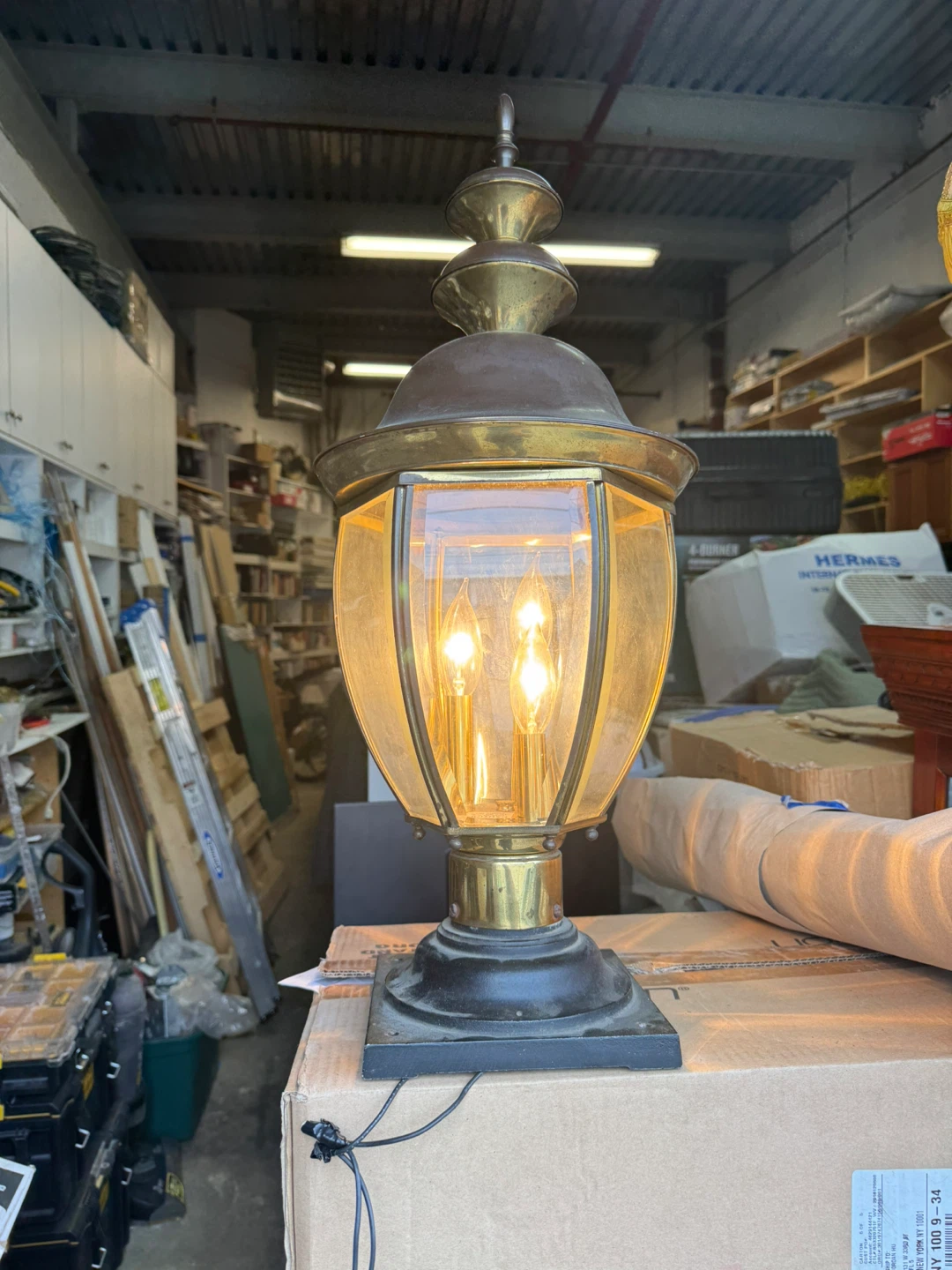 Vintage Outdoor Post Lantern Light Fixture