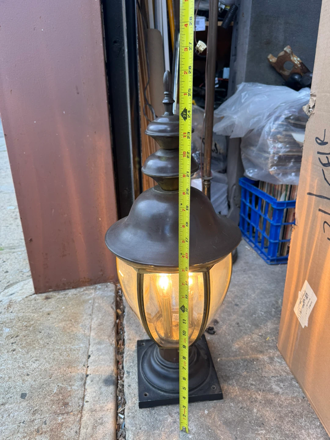 Vintage Outdoor Post Lantern Light Fixture - photo 3