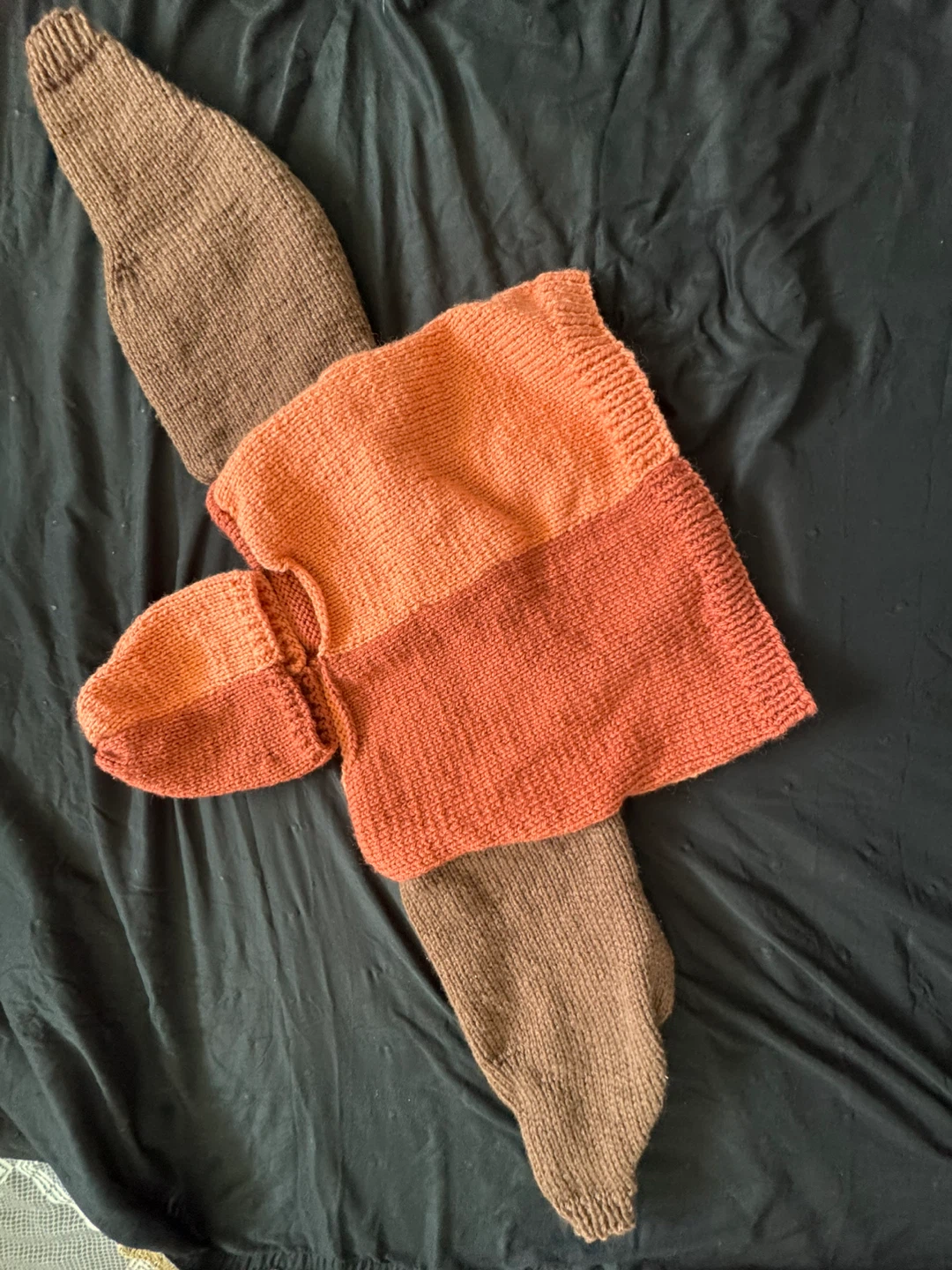 Hand-Knit Sweater and Hat