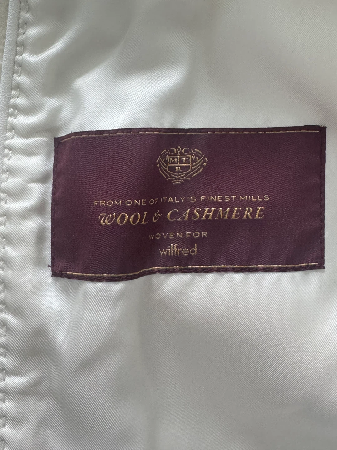 Wilfred Wool & Cashmere Cocoon Coat Cream Size M - photo 4