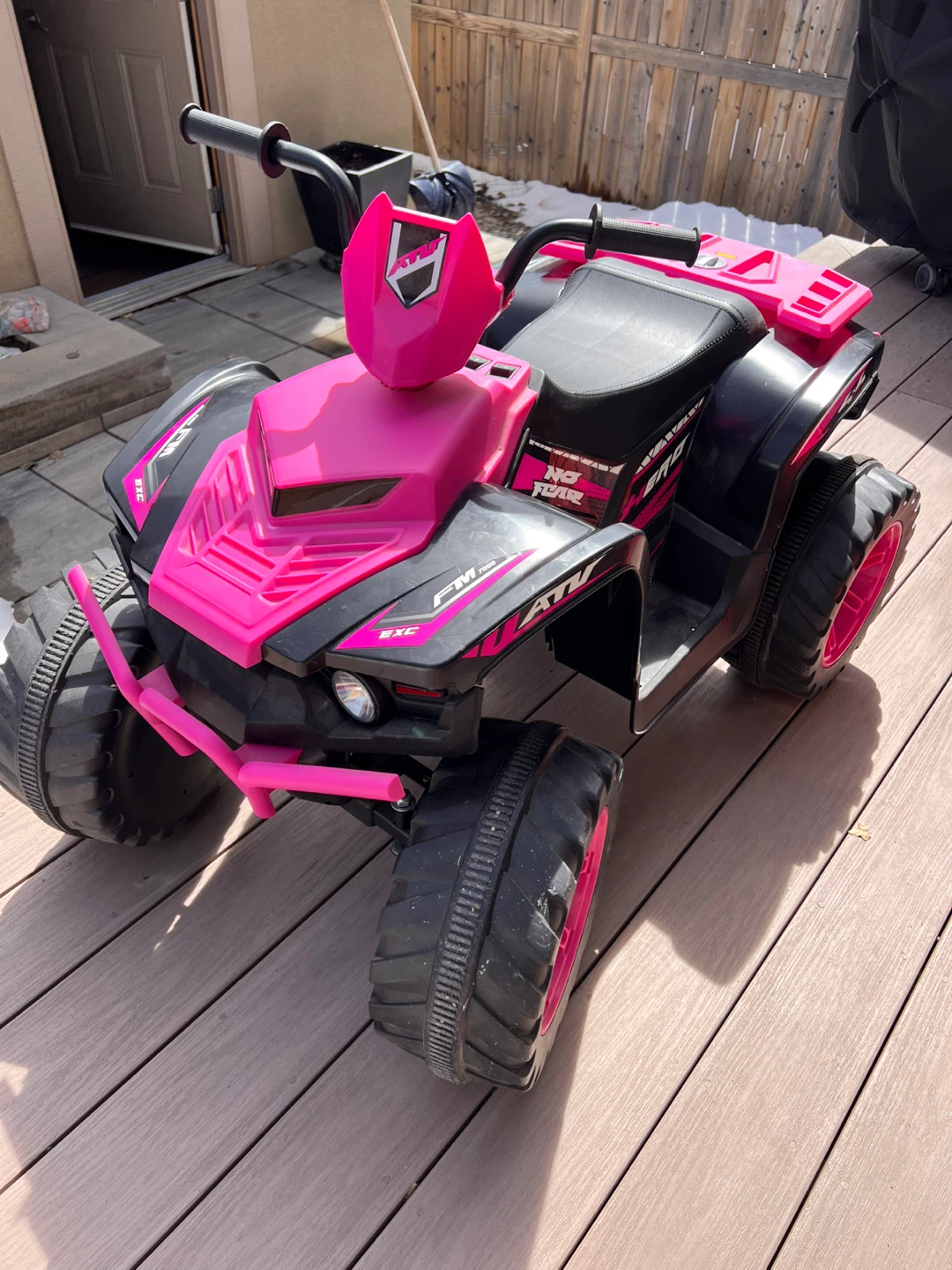 Kids Pink ATV Ride-On Toy