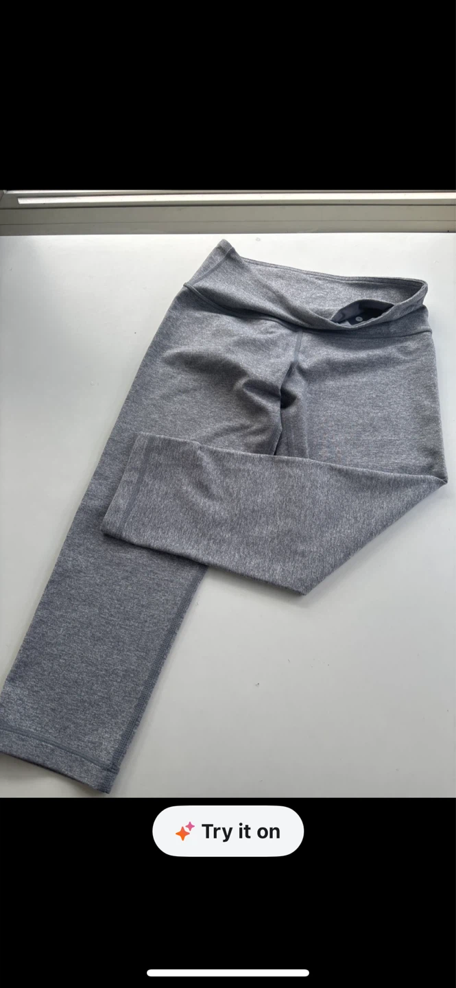 Lululemon Grey Heathered Leggings Size 6
