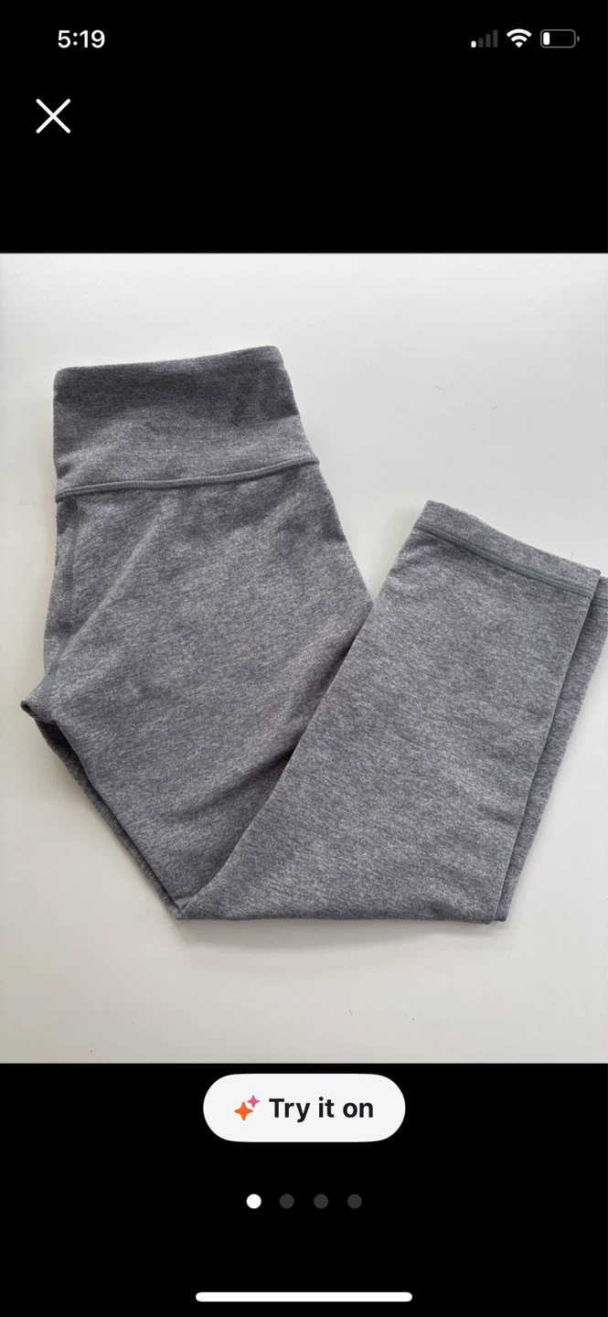 Lululemon Grey Heathered Leggings Size 6 - photo 2