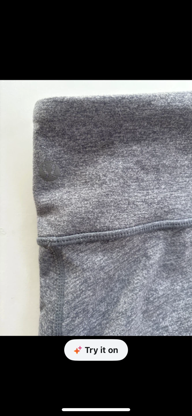 Lululemon Grey Heathered Leggings Size 6 - photo 3