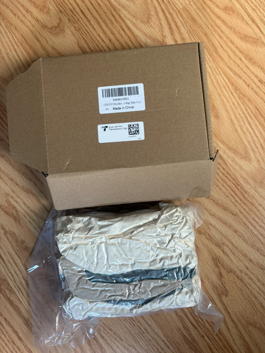 3 Pcs Microfiber Cloths (Beige, Khaki, Grey)