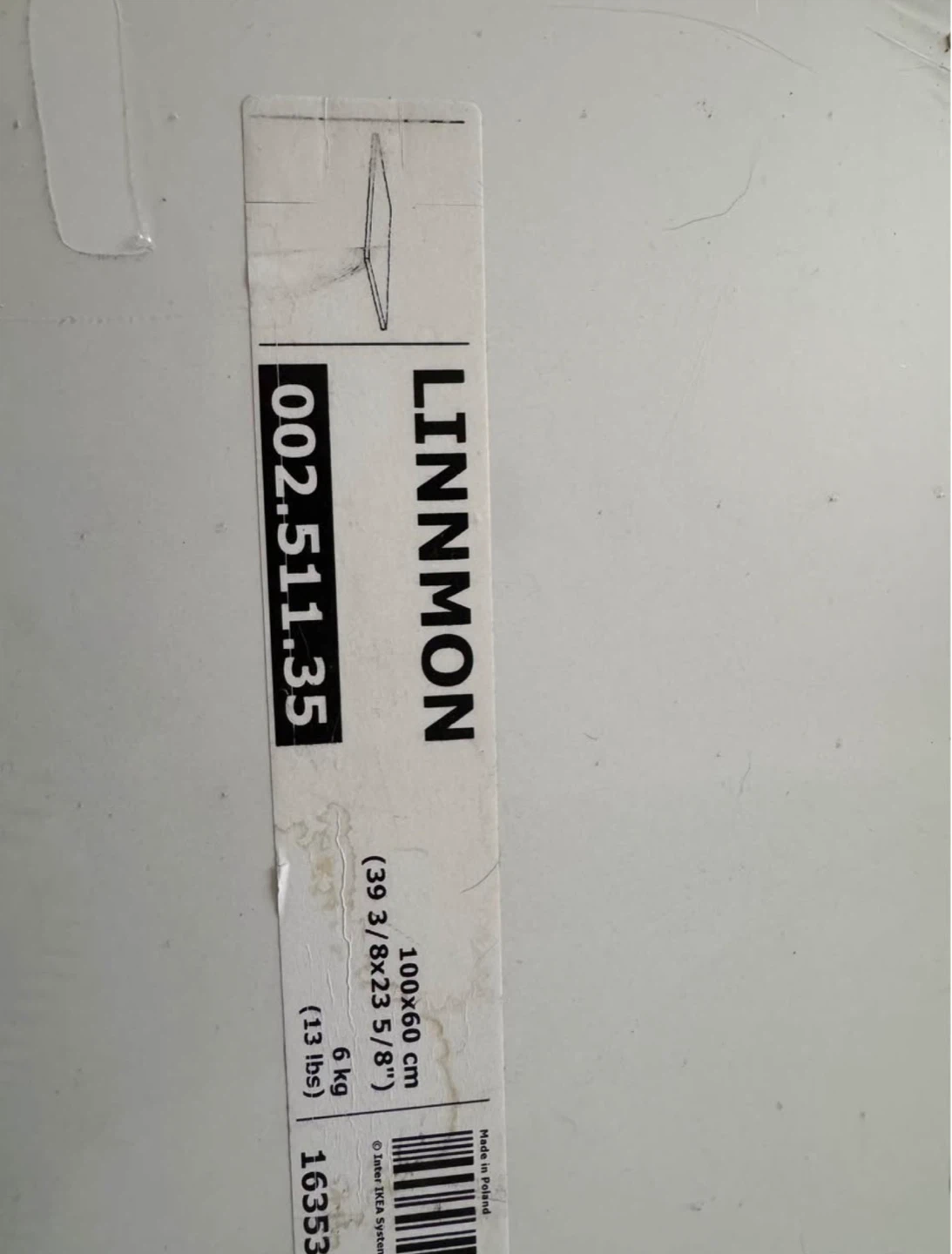 IKEA LINNMON Table - White 100x60 cm - photo 2