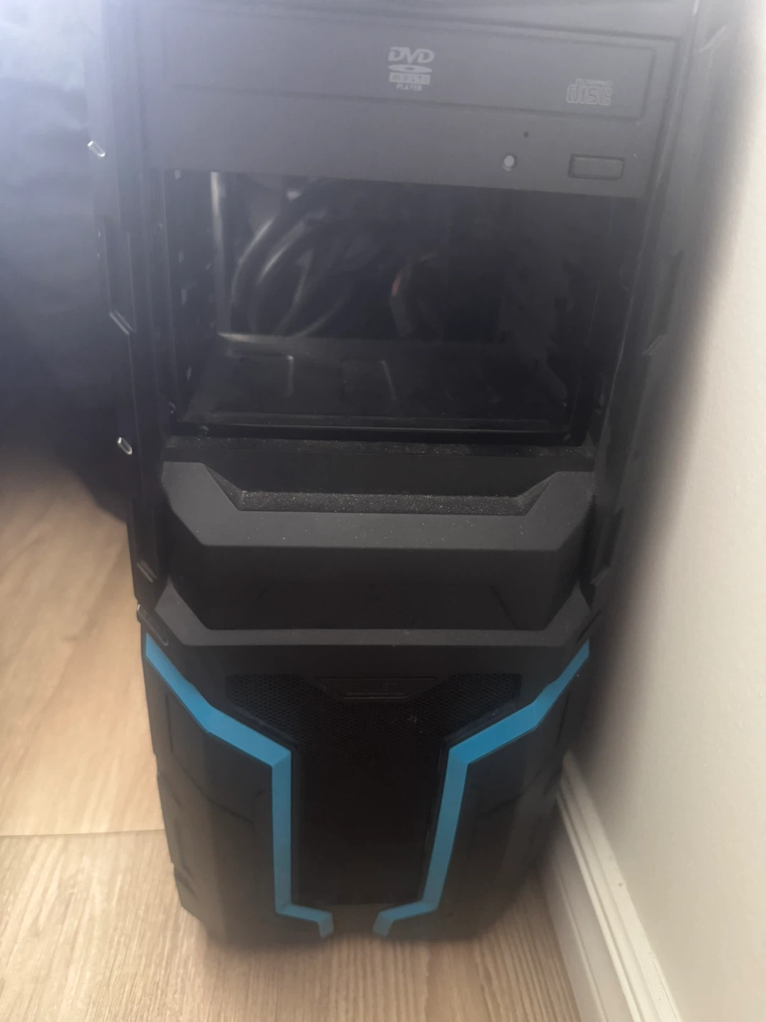 Black ATX Computer Case with DVD Drive - photo 4