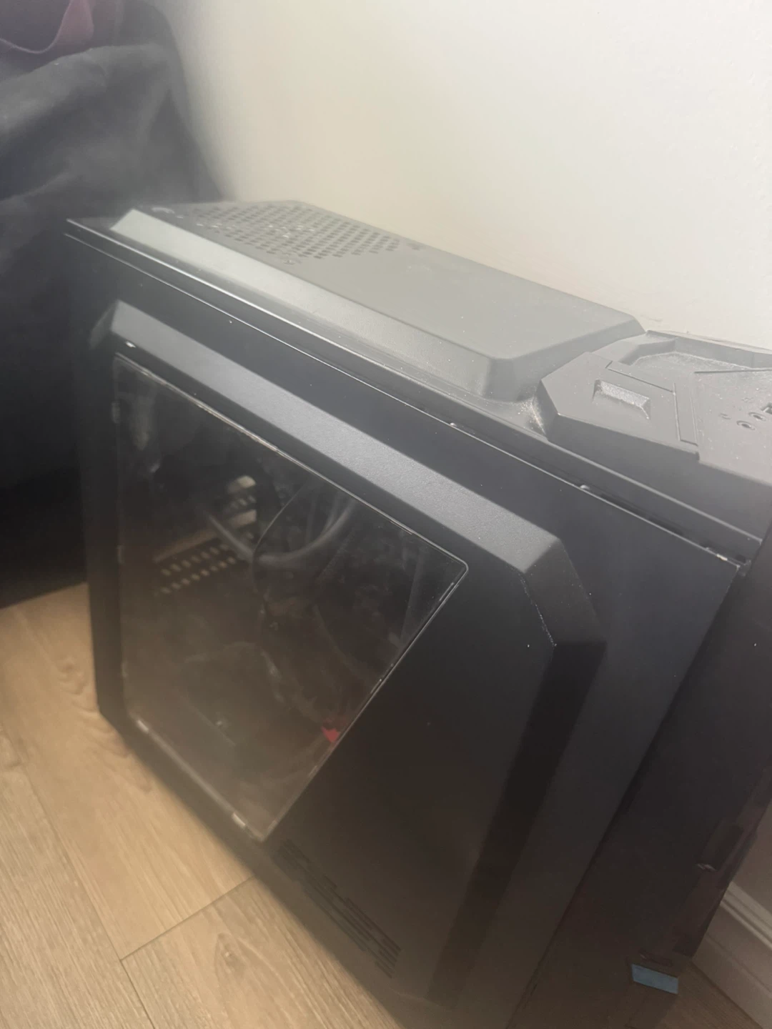 Black ATX Computer Case with DVD Drive - photo 3