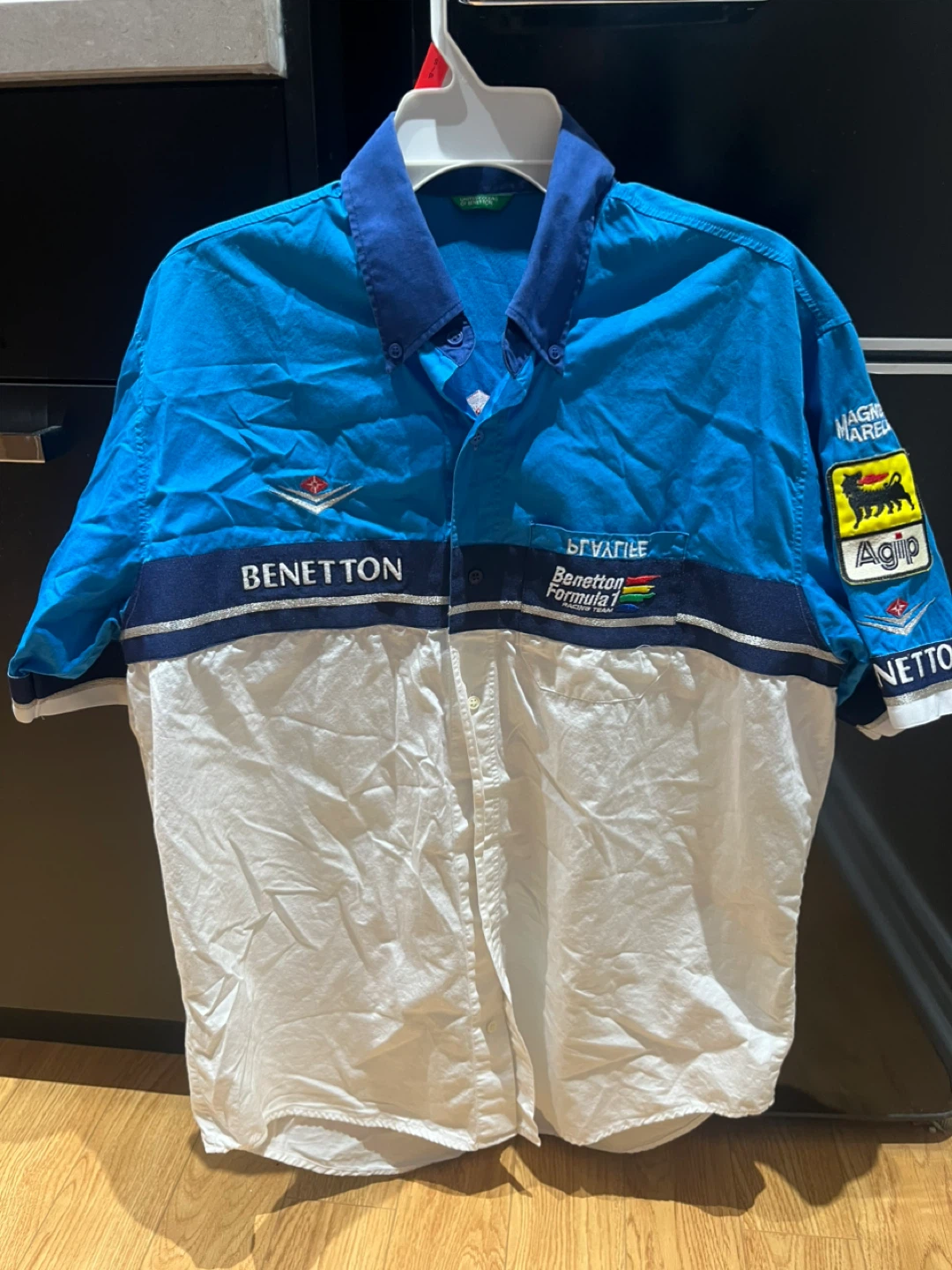 United Colors of Benetton Formula 1 Short Sleeve Button-Up Shirt