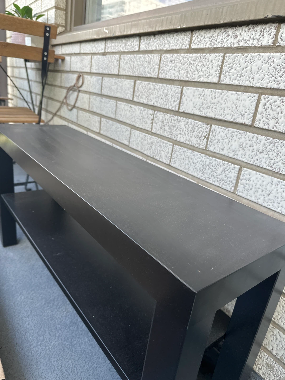 Black Two-Tier TV Stand / Media Console - photo 3