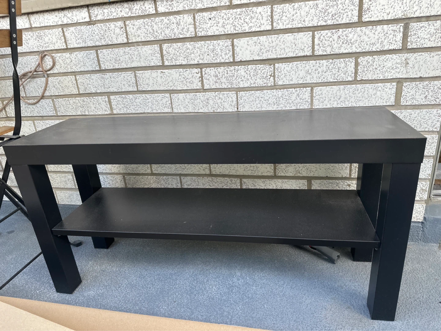 Black Two-Tier TV Stand / Media Console
