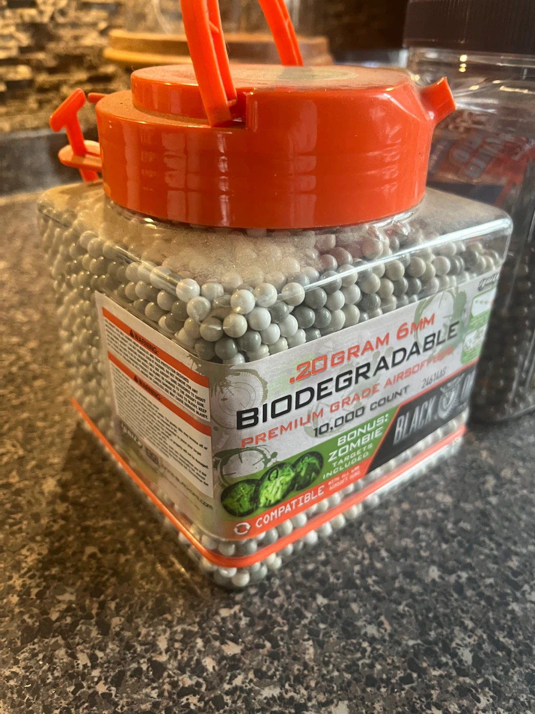 Black Ops 6mm Biodegradable Airsoft BBs - 10,000 Count - photo 2