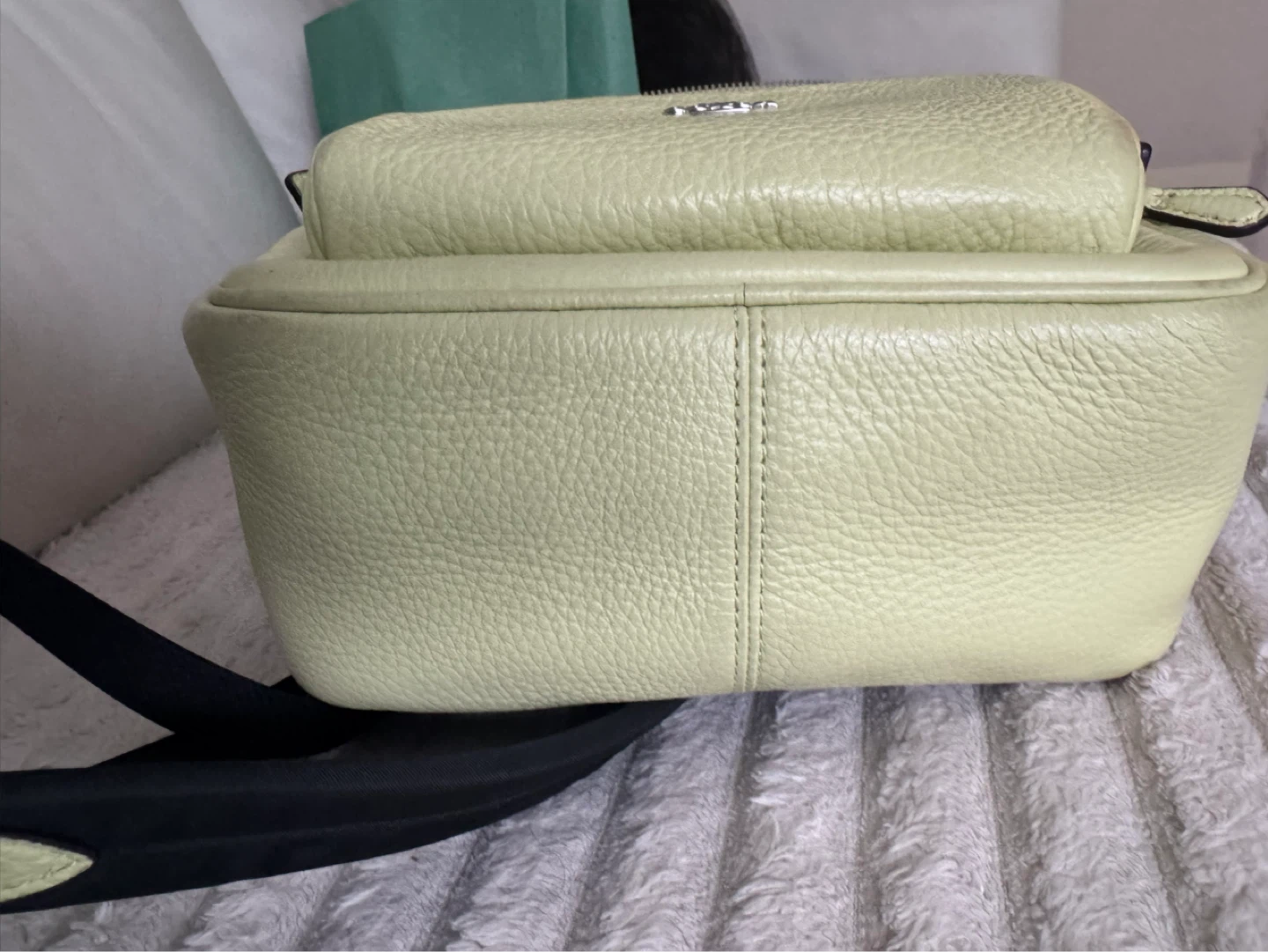 Coach Leather Backpack - Light Yellow - photo 3