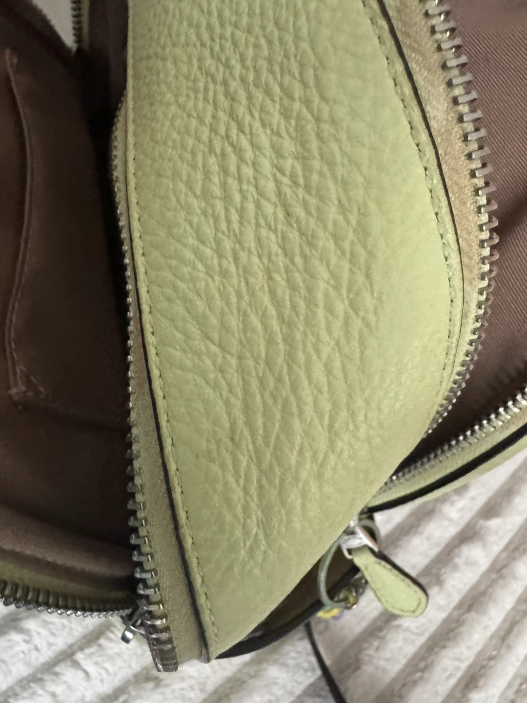 Coach Leather Backpack - Light Yellow - photo 2