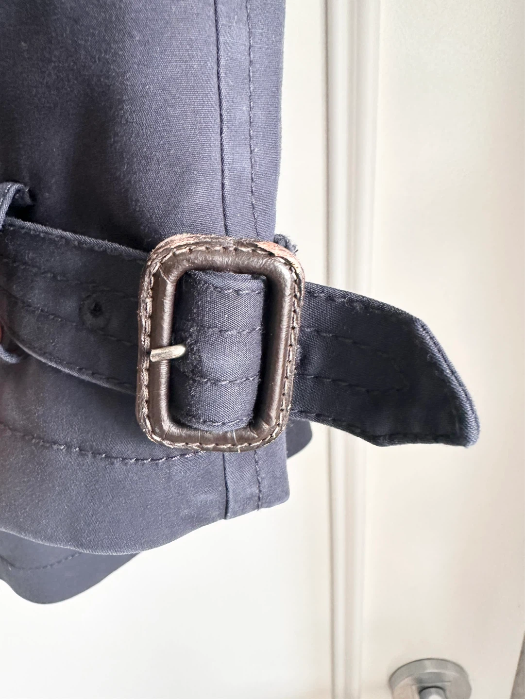 Club Monaco Navy Double-Breasted Trench Coat - photo 4