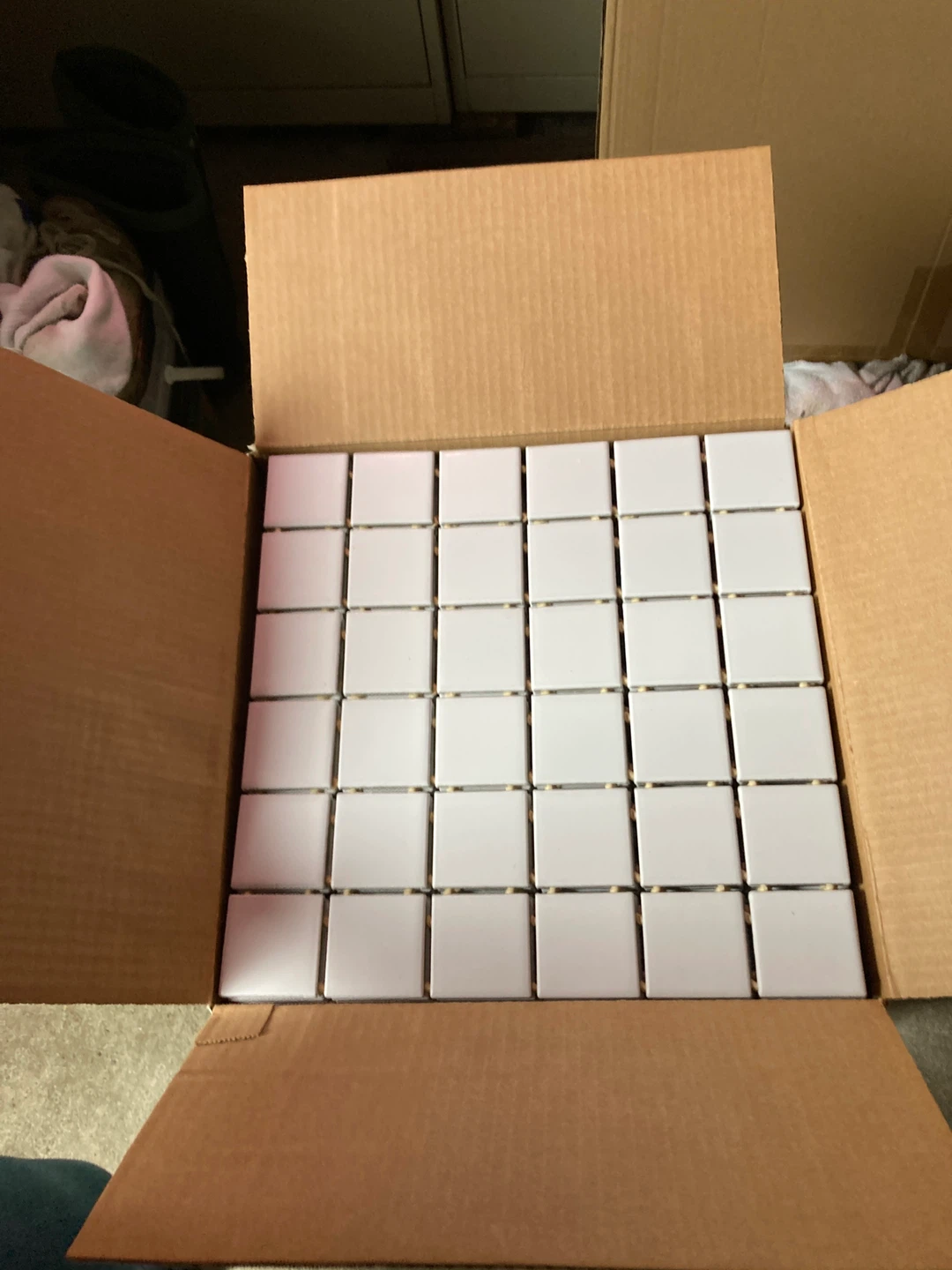 New 2”x2” White Tiles 80 sq ft
