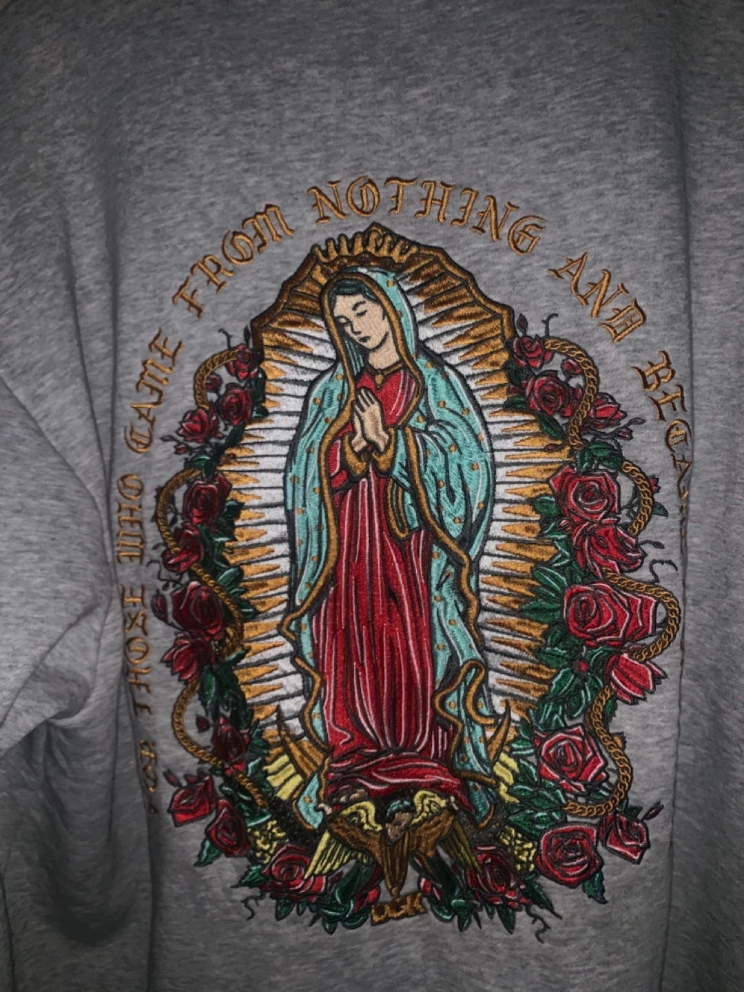 DGK Grey Virgin Mary Rose Hoodie - X-Large - photo 4