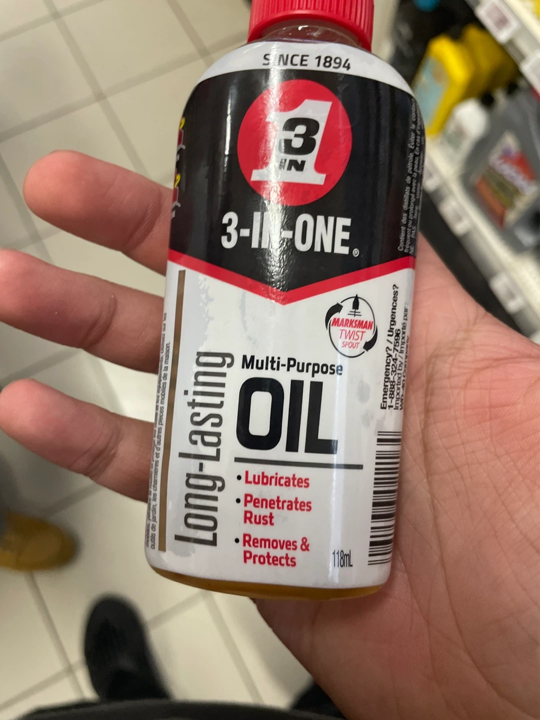 3-IN-ONE Multi-Purpose Oil - Long-Lasting 118mL