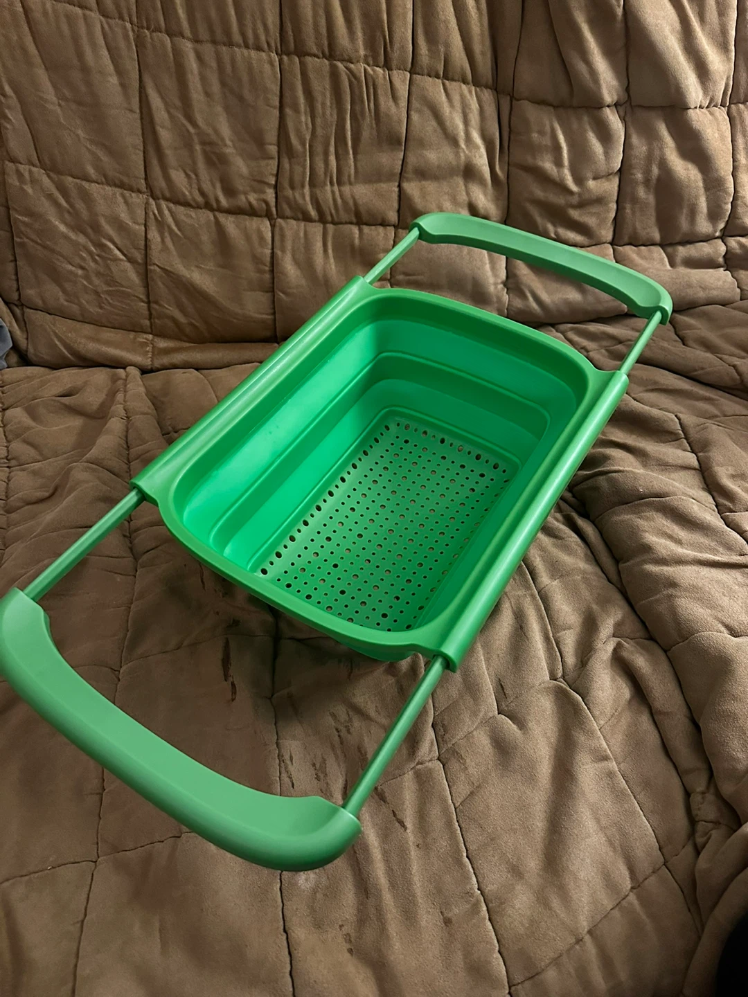 Green Collapsible Colander - photo 3