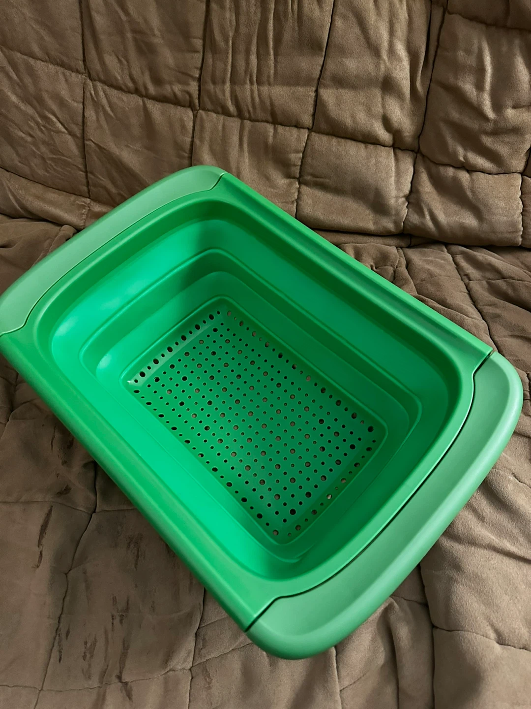 Green Collapsible Colander - photo 2