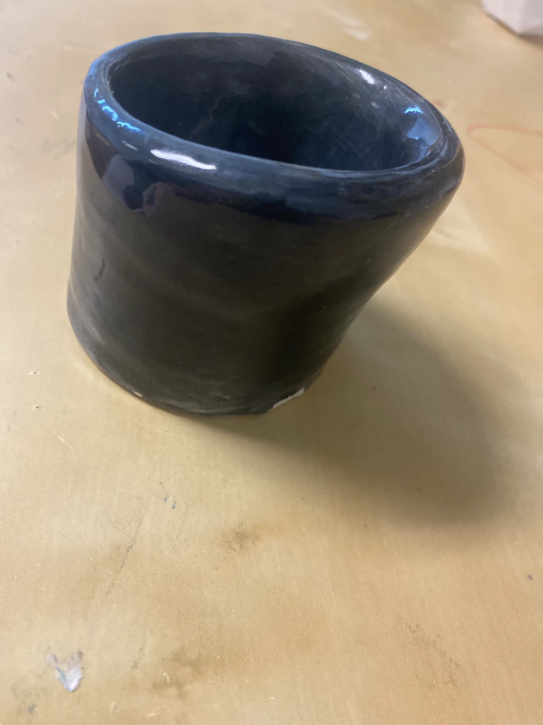 Dark Blue Ceramic Tumbler