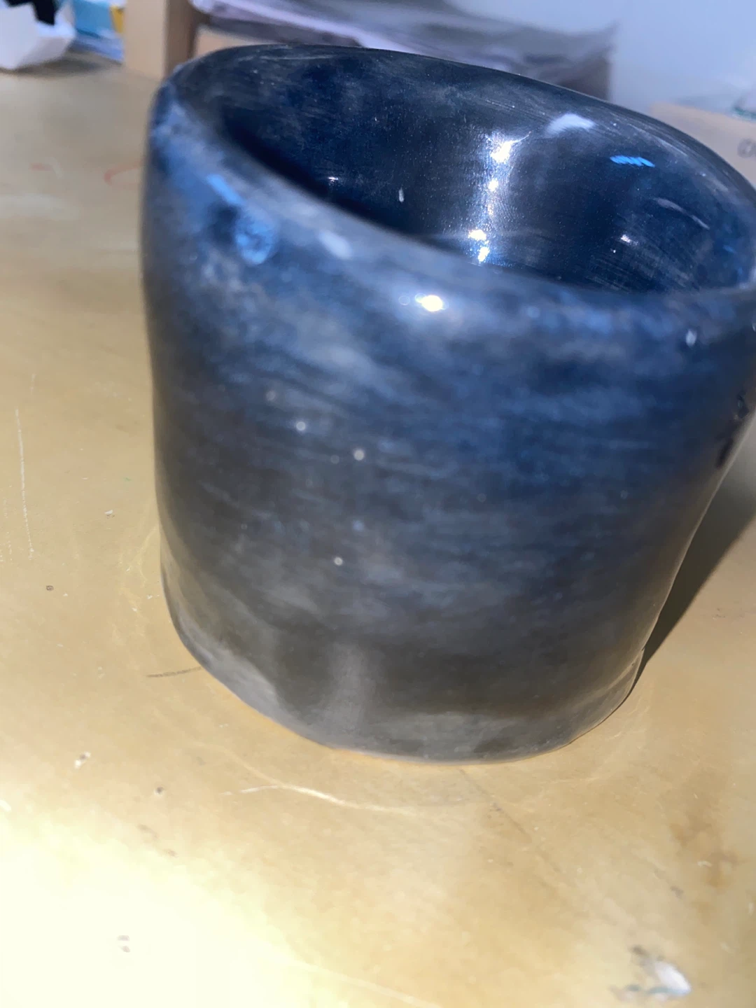 Dark Blue Ceramic Tumbler - photo 3