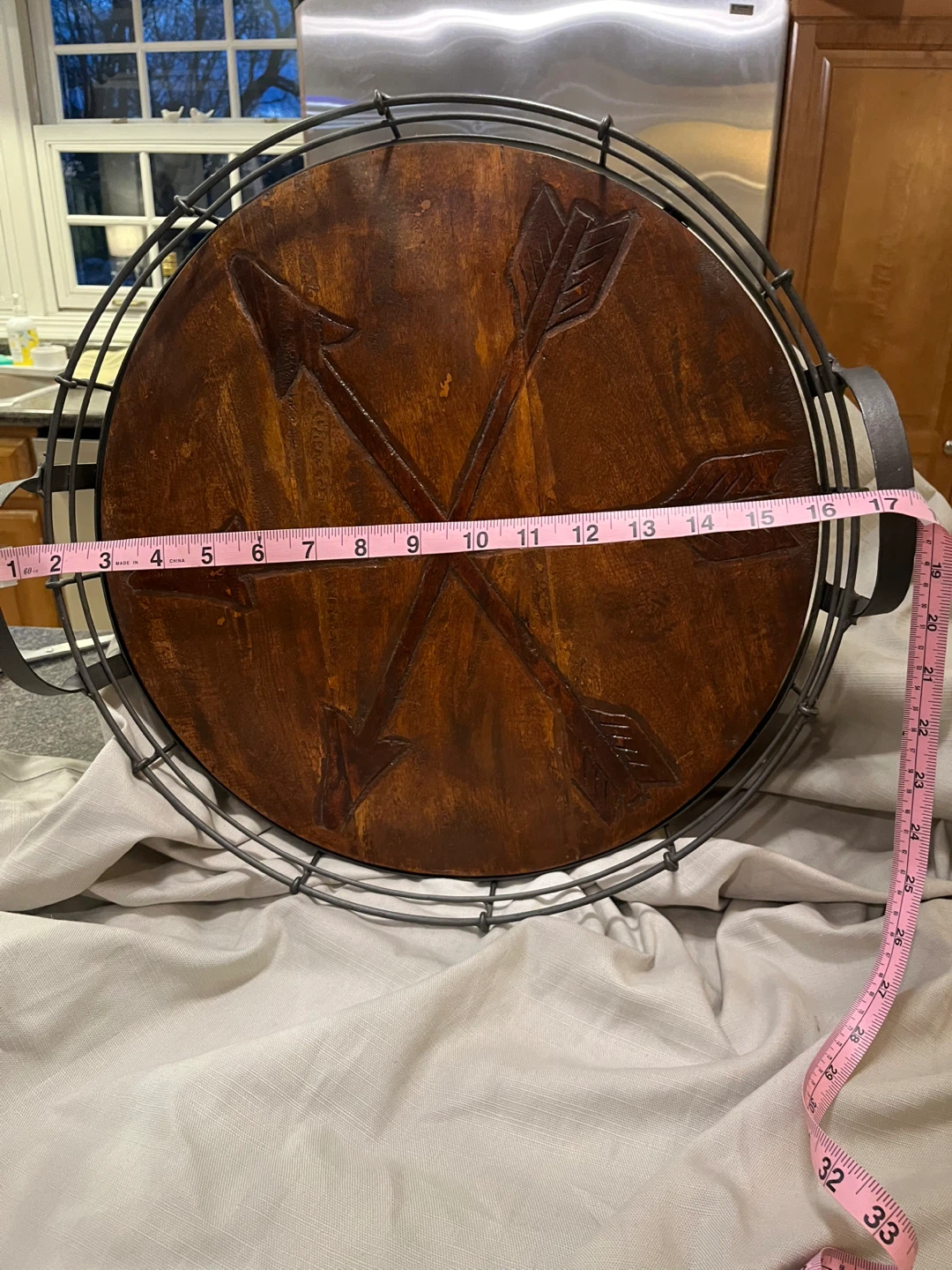 Decorative Tray with Carved Arrows - photo 2